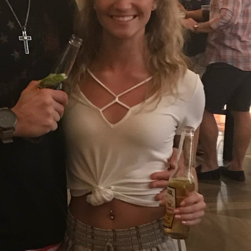 White tie crop top